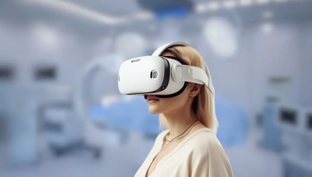realidade virtual (RV) com óculos 3D para pacientes de cirurgia plástica Dr Pablo Huber